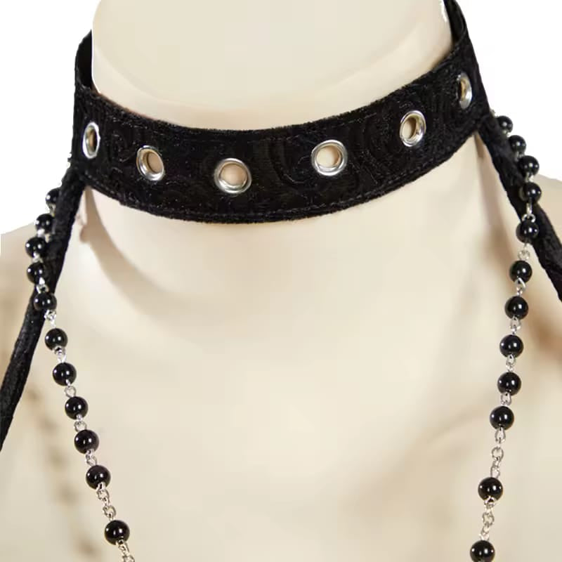 Gothic 2-Teiler Set – Top & Rock mit Accessoires