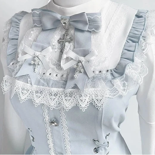 2-Teiliges Damen-Set – Oberteil mit Schnürung & Shorts