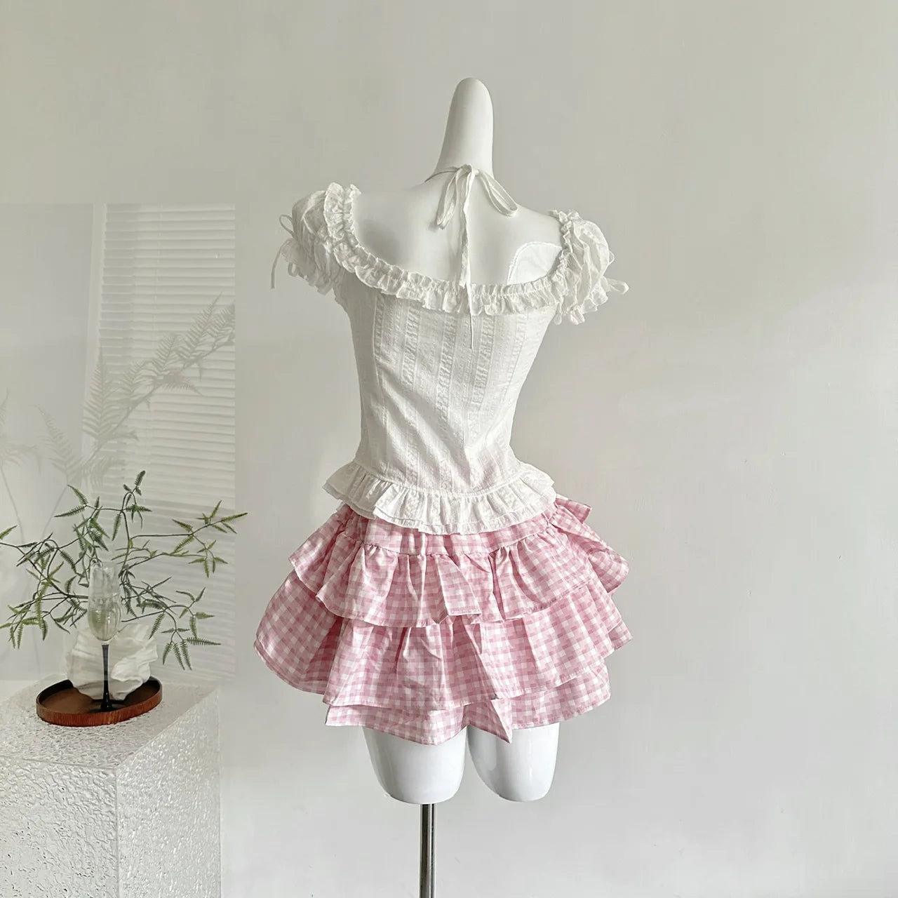 Kawaii Lolita 2 Teiler Rosa Princess Set