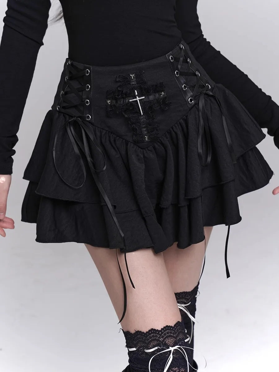 Gothic Corset Set / Gothic Minirock